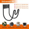2Pack Heavy Duty Garden Hose Holder Stainless Steel Hose Hook Metal Hose Rack Reel Organizer for Water Hose Extension Cords