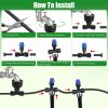 75FT Mist Drip Irrigation System with Adjustable Misting Nozzle Quick Connect Automatic Garden Watering System for Garden Lawn Patio Flower Bed