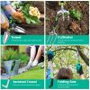 13Pcs Garden Tool Set Aluminum Alloy Gardening Hand Tools Starter Kit With Garden Bag Heavy Duty Outdoor Hand Tools With Non-Slip Ergonomic Handle For