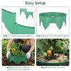12Pcs 10in Planting Grow Rings Adjustable for Outdoor Plants Interlocking PP Plant Protection Rings with Hand Shovel Deep Watering Plant Guards for Ve