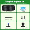 75FT Mist Drip Irrigation System with Adjustable Misting Nozzle Quick Connect Automatic Garden Watering System for Garden Lawn Patio Flower Bed