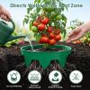 6Pcs 10in Planting Grow Rings Adjustable for Outdoor Plants Interlocking PP Plant Protection Rings with Hand Shovel Deep Watering Plant Guards for Veg