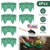 6Pcs 10in Planting Grow Rings Adjustable for Outdoor Plants Interlocking PP Plant Protection Rings with Hand Shovel Deep Watering Plant Guards for Veg