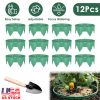12Pcs 10in Planting Grow Rings Adjustable for Outdoor Plants Interlocking PP Plant Protection Rings with Hand Shovel Deep Watering Plant Guards for Ve