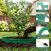 6Pcs 10in Planting Grow Rings Adjustable for Outdoor Plants Interlocking PP Plant Protection Rings with Hand Shovel Deep Watering Plant Guards for Veg