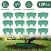 12Pcs 10in Planting Grow Rings Adjustable for Outdoor Plants Interlocking PP Plant Protection Rings with Hand Shovel Deep Watering Plant Guards for Ve