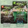 6Pcs 10in Planting Grow Rings Adjustable for Outdoor Plants Interlocking PP Plant Protection Rings with Hand Shovel Deep Watering Plant Guards for Veg