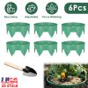 6Pcs 10in Planting Grow Rings Adjustable for Outdoor Plants Interlocking PP Plant Protection Rings with Hand Shovel Deep Watering Plant Guards for Veg