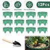 12Pcs 10in Planting Grow Rings Adjustable for Outdoor Plants Interlocking PP Plant Protection Rings with Hand Shovel Deep Watering Plant Guards for Ve