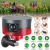 Solar Motion Sensor Alarm Outdoor 129dB with 13 Sounds & Custom Recording, PIR Motion Detector with Flashing LED Light, Solar & USB Rechargeable Anima