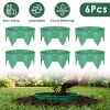 6Pcs 10in Planting Grow Rings Adjustable for Outdoor Plants Interlocking PP Plant Protection Rings with Hand Shovel Deep Watering Plant Guards for Veg