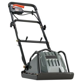Plate Compactor, 130W Output Electric Ground Rammer, 5 kN Force, 3.9 in Depth, 16 m/min Speed, 3304 sq.ft/h Efficiency
