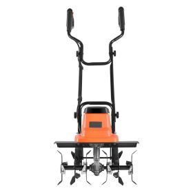 Corded Electric Tiller, 18 Inch Tilling Width Garden Rototiller, 13.5-Amp Motor Heavy-Duty Tilling Machine