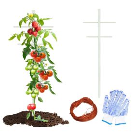 2PC 7FT Hollow T-profile climbing trellis, stable and durable, perfect for climbing plants, a modern garden decoration.