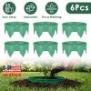6Pcs 10in Planting Grow Rings Adjustable for Outdoor Plants Interlocking PP Plant Protection Rings with Hand Shovel Deep Watering Plant Guards for Veg